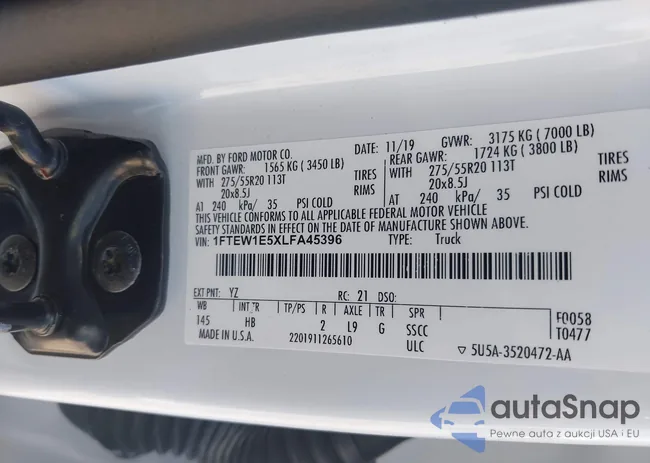 1FTEW1E5XLFA45396: 43278517