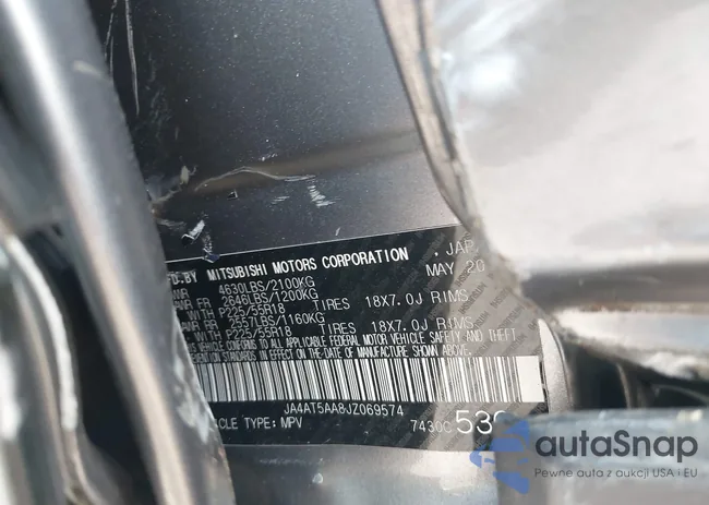 JA4AT5AA8JZ069574: 43278699