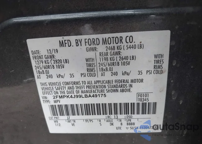 2FMPK4J99LBA49175: 43278736