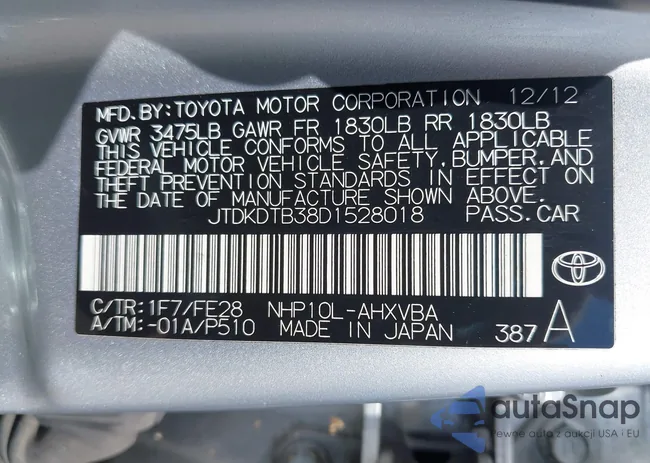 JTDKDTB38D1528018: 43278761