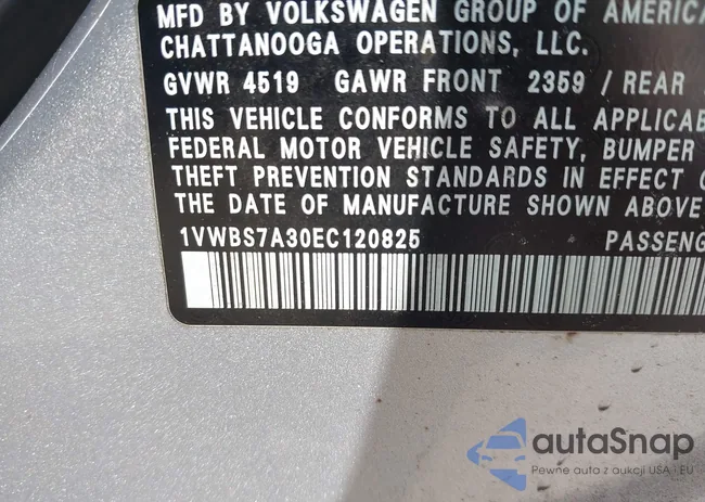 1VWBS7A30EC120825: 43279905