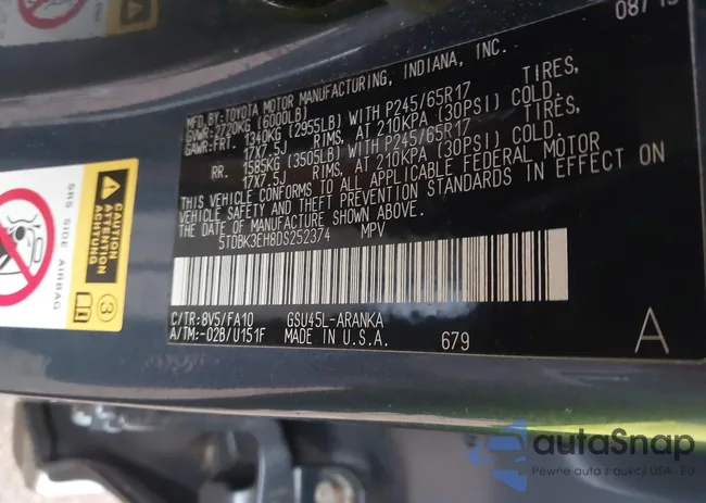 5TDBK3EH8DS252374: 43279921