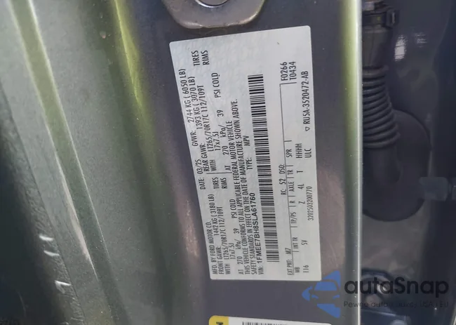 1FMEE7BH8SLA61760: 43280017