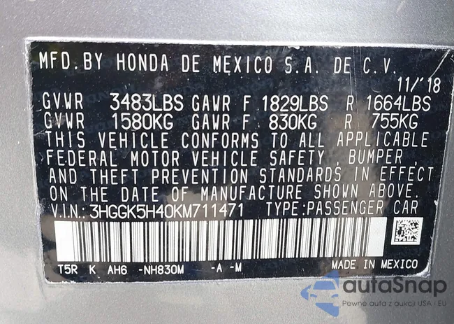 3HGGK5H40KM711471: 43279408