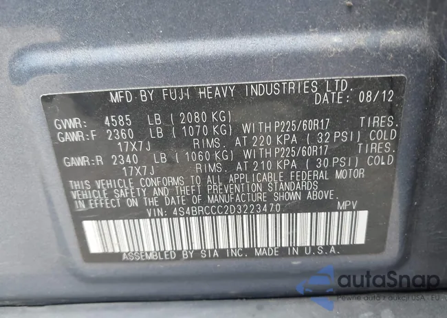 4S4BRCCC2D3223470: 43279474