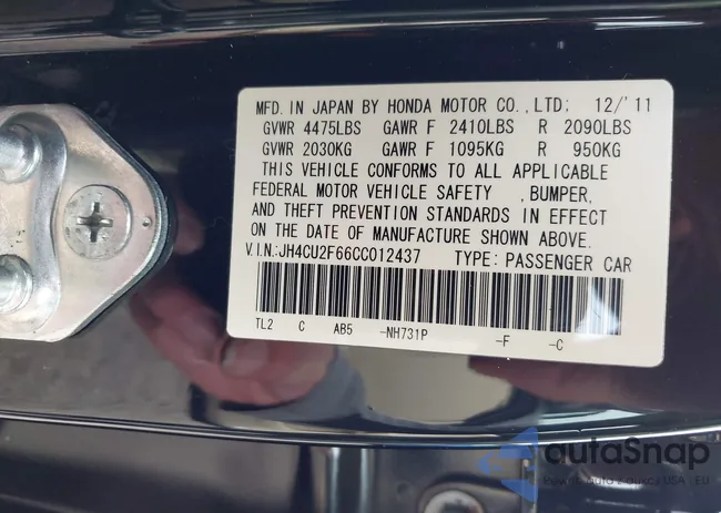 JH4CU2F66CC012437: 43279612