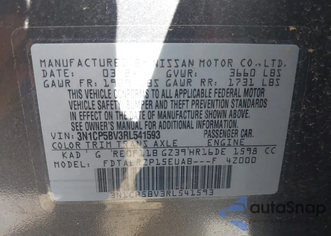 3N1CP5BV3RL541593: 43279662