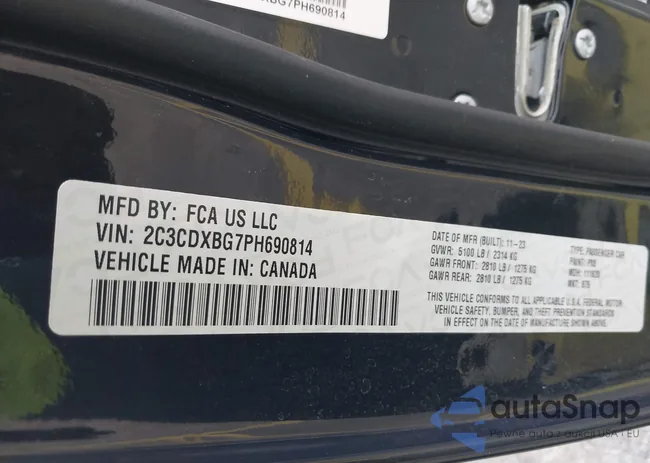 2C3CDXBG7PH690814: 43279687