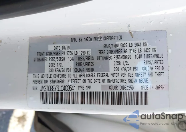 JM3TCBEY6L0403541: 43281143