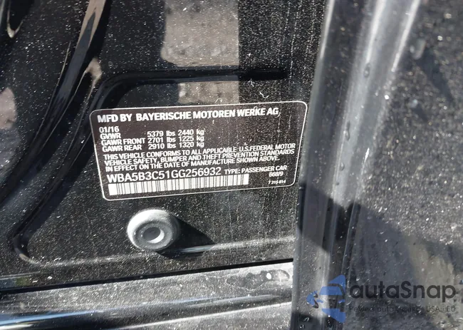 WBA5B3C51GG256932: 43281187