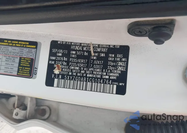 5XYZGDAB1CG104764: 43281188