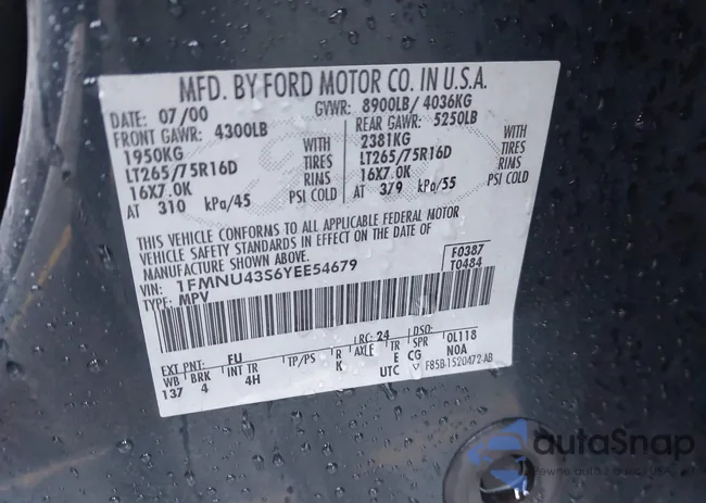 1FMNU43S6YEE54679: 43281206