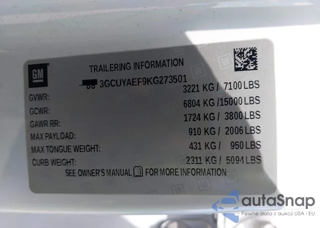 3GCUYAEF9KG273501: 43281296