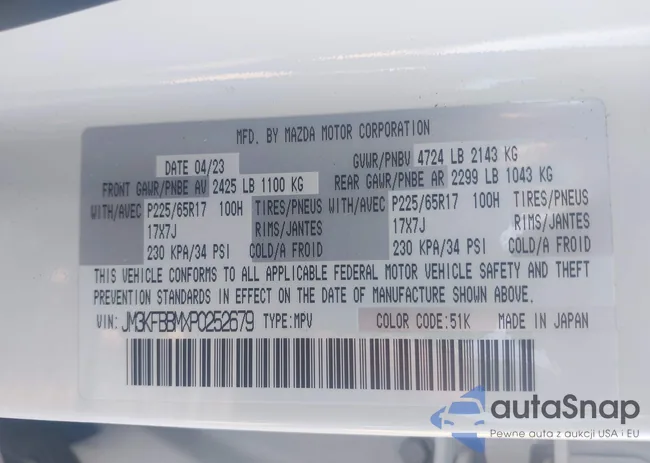 JM3KFBBMXP0252679: 43280489