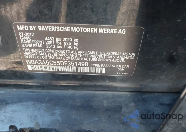 WBA3A5C55DF351496: 43280671