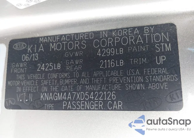 KNAGM4A7XD5422126: 43280752