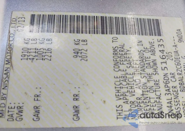 1N4AL3AP6DN516435: 43281975