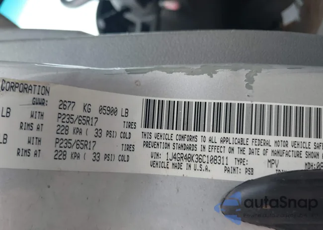 1J4GR48K36C108311: 43282011