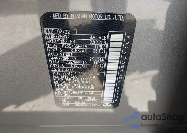 3PCAJ5BA6NF112136: 43282277