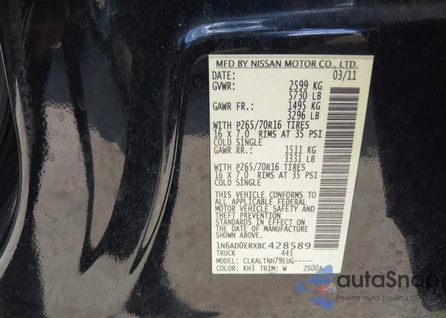 1N6AD0ERXVC428589: 43281418