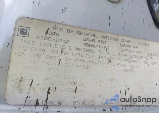 1GCEK14Z7SZ144531: 43281596