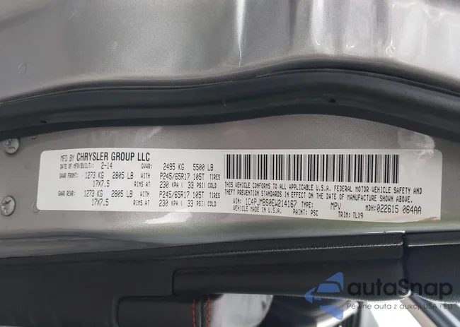 1C4PJMBS0EW214167: 43282914