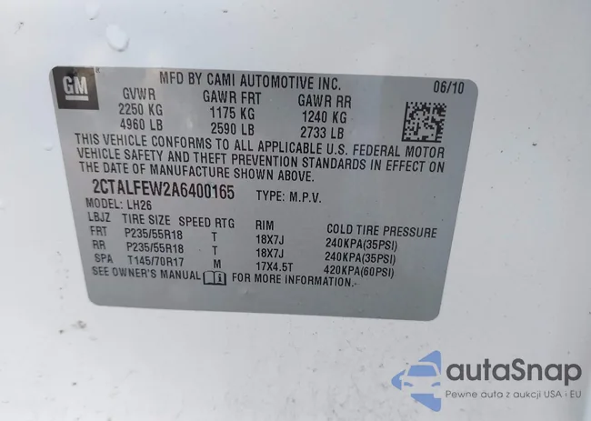 2CTALFEW2A6400165: 43282948