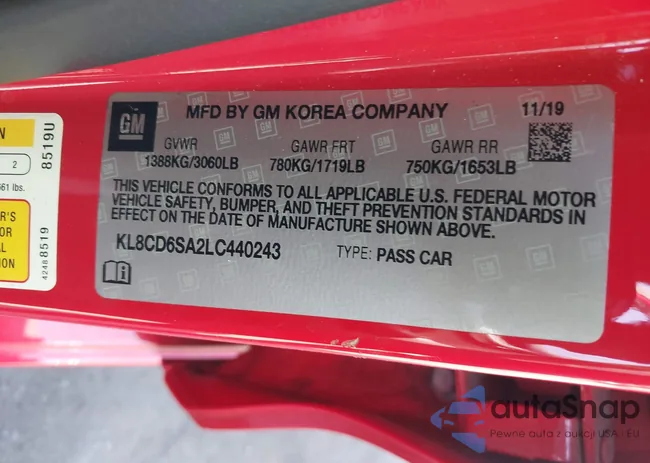 KL8CD6SA2LC440243: 43283104