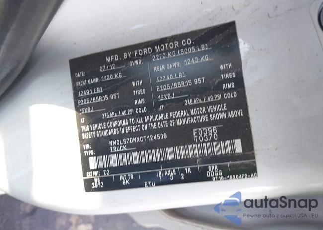 NM0LS7DNXCT124539: 43283119