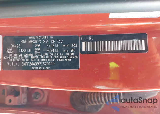 3KPF24AD9PE629190: 43283369