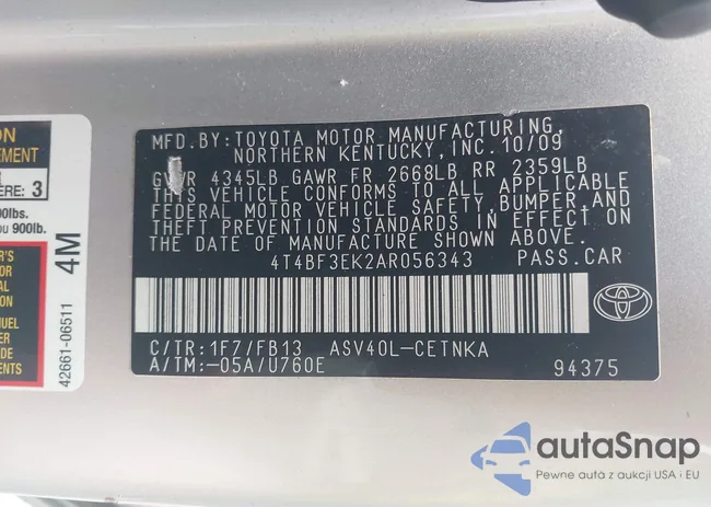 4T4BF3EK2AR056343: 43282486