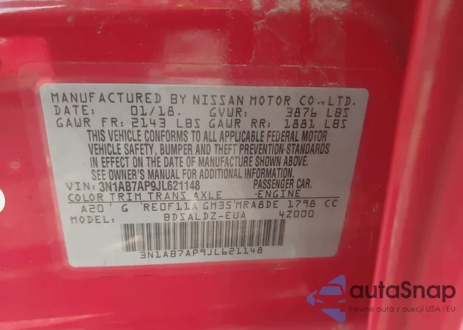 3N1AB7AP9JL621148: 43282626