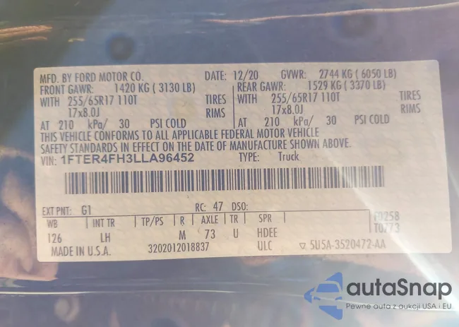 1FTER4FH3LLA96452: 43282682