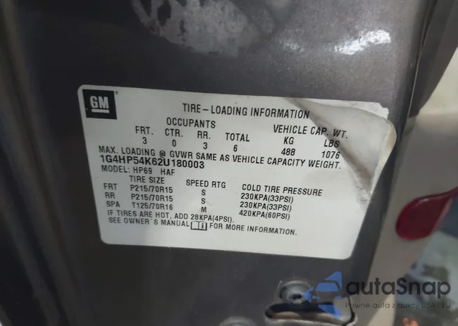 1G4HP54K62U180003: 43283803