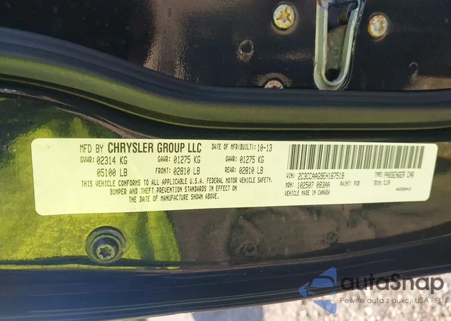 2C3CCAAG9EH167518: 43284030