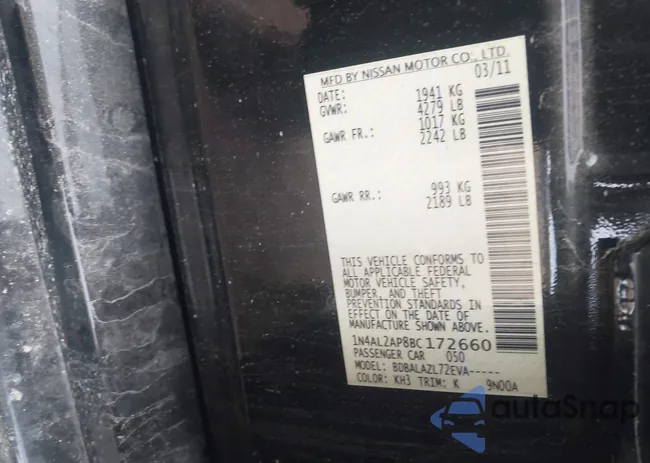 1N4AL2AP8BC172660: 43284176