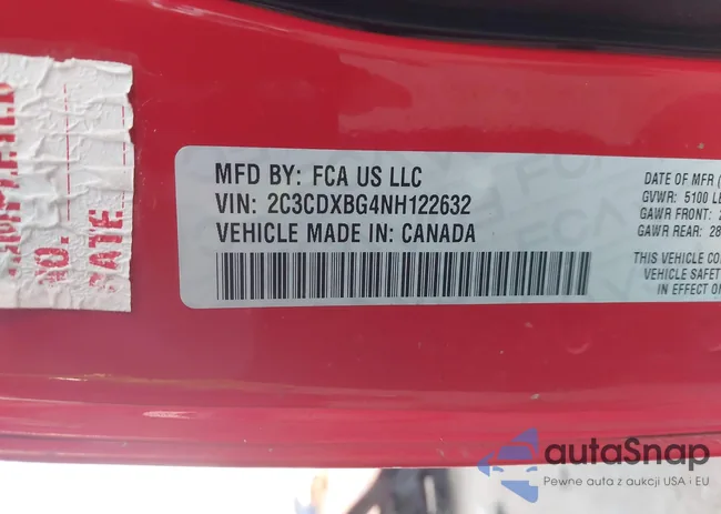 2C3CDXBG4NH122632: 43284261