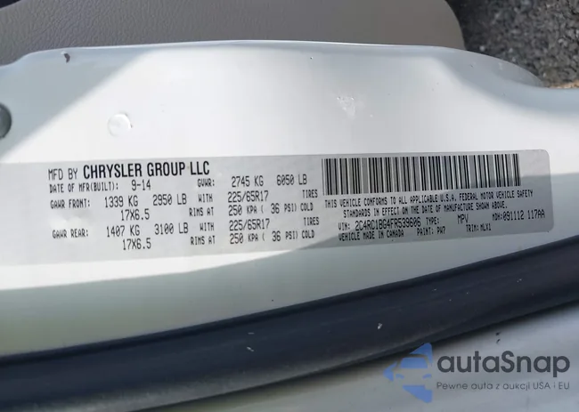 2C4RC1BG4FR539606: 43284326