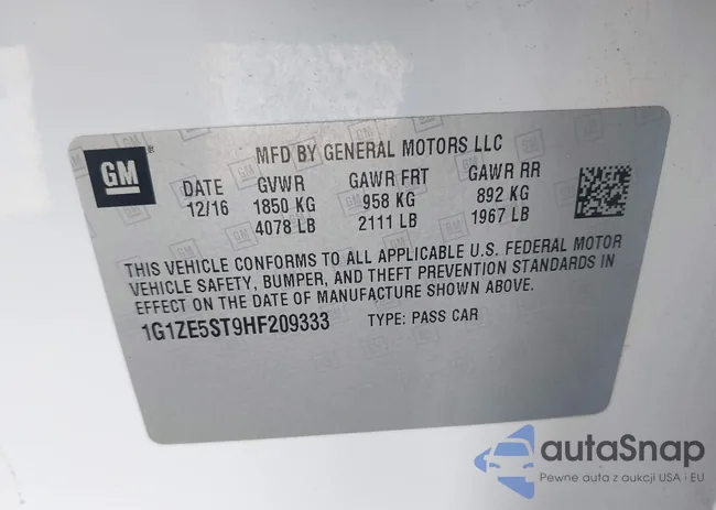 1G1ZE5ST9HF209333: 43283618