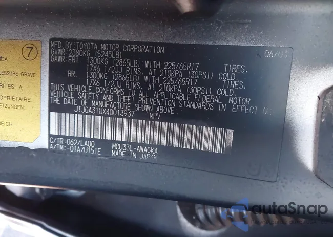 JTJGA31UX40013937: 43283646