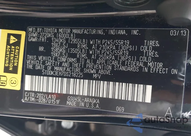 5TDDK3EH7DS218225: 43285134