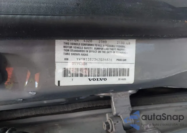 YV1MS382342026826: 43285268