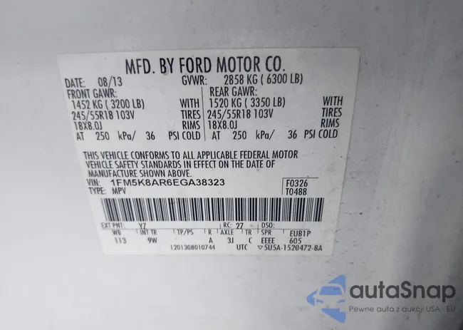 1FM5K8AR6EGA38323: 43285367