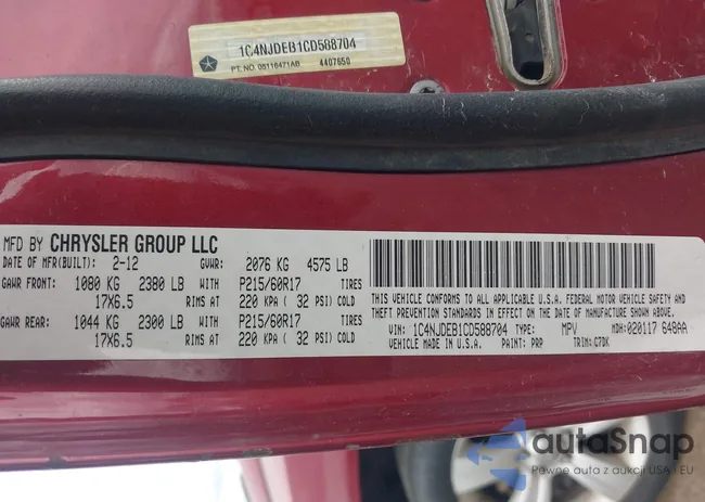 1C4NJDEB1CD588704: 43284433