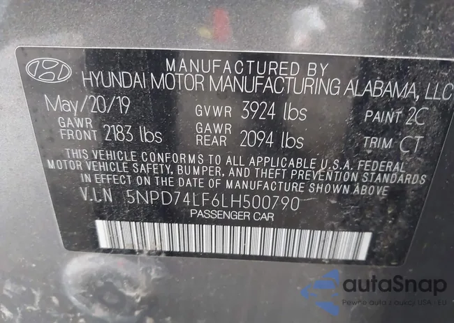 5NPD74LF6LH500790: 43284482