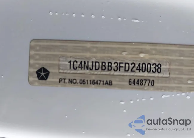 1C4NJDBB3FD240038: 43284521