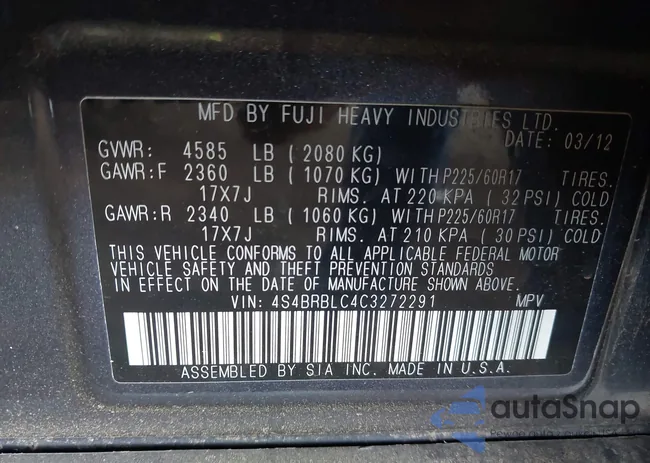 4S4BRBLC4C3272291: 43284579