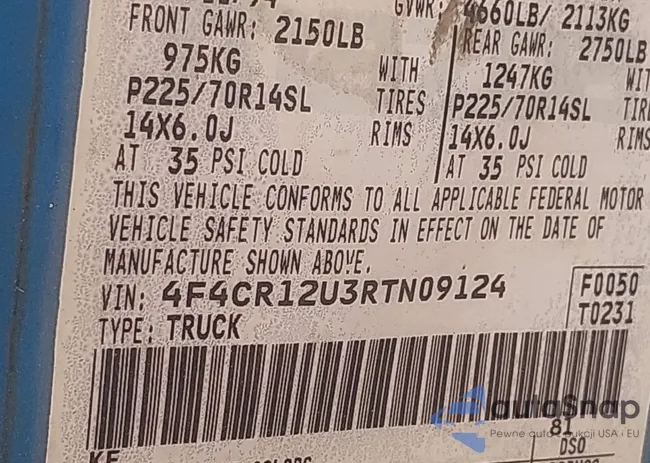 4F4CR12U3RTN09124: 43284634