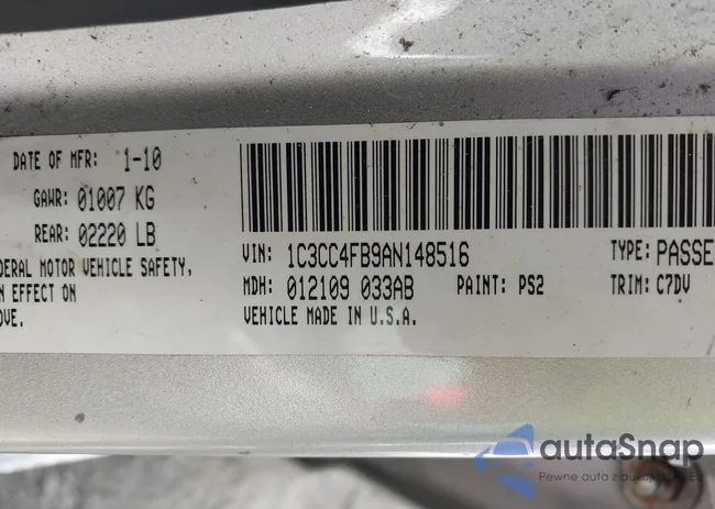 1C3CC4FB9AN148516: 43284780