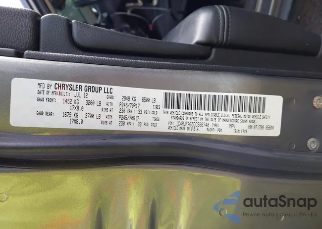 1C4RJFAG5DC506740: 43285934